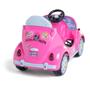 Imagem de Carrinho de Passeio ou Pedal Fusca Andador Infantil 2 em 1 Com Buzina Fouks Rosa - Calesita