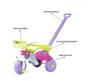 Imagem de Carrinho de Passeio Triciclo Infantil Tico-Tico Festa Rosa Com Aro - Magic Toys