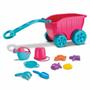 Imagem de Carrinho de Praia Infantil - Diver Praia - Carriola com Acessórios - Rosa - Divertoys