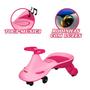 Imagem de Carrinho de Rolimã Gira Car Rosa - Musical Plasmacar Skate C/ Luzes Até 50kg Infantil - Zoop