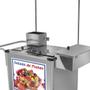 Imagem de Carrinho de Salada de Frutas Cefaz Luxo Inox com Rodas Pneumáticas e Toldo L27P/T