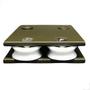 Imagem de Carrinho Duplo P/ Trilho Invertido Concava 1126Dcp Bronze