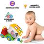 Imagem de Carrinho Educativo para Bebe - Dino Sabidinho Plus - Brinquedo Pedagógico e Educativo - Estimula Criatividade