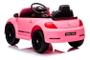 Imagem de Carrinho Elétrico Feminino Mini Carro Elétrico Beetle Dune Rosa 6v Infantil Com Led Som Luz