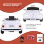 Imagem de Carrinho Elétrico Fusca Beetle 12V Branco Controle Remoto