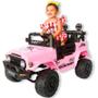 Imagem de Carrinho Elétrico Infantil Carro De Passeio Jeep 12v Rosa