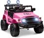 Imagem de Carrinho Elétrico Infantil Carro Motorizado Jipe 12v Rosa Off-Road Caminhonete de Criança - Car Kids