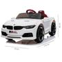 Imagem de Carrinho Elétrico Infantil Mini Bmw M3 Luxo Branco 12V