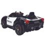 Imagem de carrinho elétrico infantil viatura motorizada 12v carrinho de passeio polícia Sirene Luz led MP3 USB