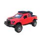 Imagem de Carrinho em Miniatura Ford Raptor Vermelho de Ferro Realista 1:32