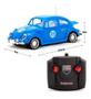 Imagem de Carrinho Fusca Controle Remoto Brinquedo Com Farol Azul