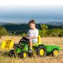 Imagem de Carrinho Infantil 2 em 1 Passeio ou Pedal Trator Farmer Com Pá e Caçamba Biemme