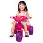 Imagem de Carrinho Infantil Bebê Bandeirante Triciclo Velobaby Passeio E Pedal Azul