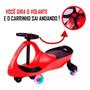 Imagem de Carrinho Infantil Gira Car Vermelho Com Led Tipo Rolimã