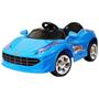 Imagem de Carrinho Infantil Passeio Mini Ferrari Esporte Azul Carro