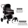 Imagem de Carrinho Kansas Silver Premium Baby Com Bebê Conforto E Base