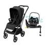 Imagem de Carrinho Leona² Black Bebê Conforto e Base Isofix Maxi Cosi