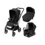 Imagem de Carrinho Leona² black trio com Moisés Oria Maxi Cosi