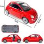 Imagem de Carrinho Miniatura Fiat 500 Metal Fricção Abre Porta Coleção