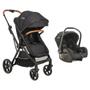 Imagem de Carrinho Nomad Preto Com Bebê Conforto Casulo Click - Kiddo