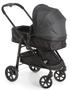 Imagem de Carrinho Olympus  preto black com bebe conforto Grid BL  e Base Galzerano 