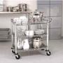 Imagem de Carrinho para Chá e Café com 3 Prateleiras Aço Inox Multiuso