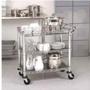 Imagem de Carrinho para Chá e Café com 3 Prateleiras Aço Inox Multiuso