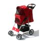 Imagem de Carrinho Para Pets Petcar Ou Pet Trailer Vermelho