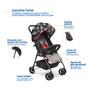 Imagem de Carrinho Passeio Bebê Mickey Infantil Travel System Cinto Dobrável Menino Disney MultiKids Baby