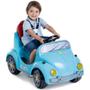 Imagem de Carrinho Passeio E Pedal Com Empurrador Fouks Azul Calesita