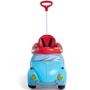 Imagem de Carrinho Passeio E Pedal Com Empurrador Fouks Azul Calesita