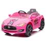 Imagem de Carrinho Passeio Elétrico Rosa Carro Esportivo Motorizado