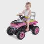 Imagem de Carrinho Passeio Ou Pedal 2 Em 1 Cross Up Rosa Calesita 1063