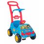 Imagem de Carrinho Pedal Infantil Roller Baby Bichos Magic Toys Meninos Azul Com Empurrador