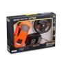 Imagem de Carrinho Racing Control Nitro com Volante e Pedal Laranja BR1144 - Multikids