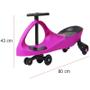 Imagem de Carrinho Rolimã Car com Giro Divertido Infantil Brinquedo Criança Brinqway BW-004-RS Rosa