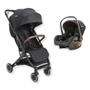 Imagem de Carrinho sprint ii preto + bebe conforto casulo - kiddo