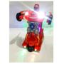 Imagem de Carrinho Super Robots relámpago mcqueen Carro Vira Robô Emite Luz Som Transformers