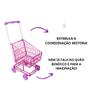 Imagem de Carrinho Supermercado Infantil Rosa Compra Brinquedo -  Lua de cristal