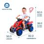 Imagem de Carrinho Suporta até 30kg Quadriciclo Infantil Passeio Pedal c/ Haste Protetor Spider Menino Menina Azul Rosa Porta Objetos  - MARAL BRINQUEDOS