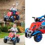 Imagem de Carrinho Suporta até 30kg Quadriciclo Infantil Passeio Pedal c/ Haste Protetor Spider Menino Menina Azul Rosa Porta Objetos  - MARAL BRINQUEDOS
