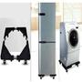 Imagem de Carrinho suporte para geladeira maquina de lavar fogao e refrigerador ajustavel com rodinhas