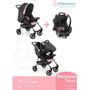 Imagem de Carrinho Travel System Romano Preto Rosa - Galzerano