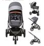 Imagem de Carrinho Trek Cinza Chumbo com Bebe Conforto e Base - Kiddo - ref (5227 acc + 416kpr)