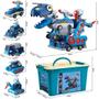 Imagem de Carrinhos Transforma Dino 5 em 1 Monta e Desmonta Construbots - Mega Compras