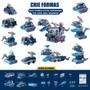 Imagem de Carrinhos Transforma Dino 5 em 1 Monta e Desmonta Construbots - Mega Compras