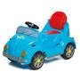 Imagem de Carro Azul Fusca Infantil e Bebê Passeio, Pedal Com Haste 