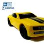 Imagem de Carro Brinquedo Camaro Amarelo Grande 30cm Carrinho Resistente de Plastico Caminhão Onibus Menino Divertido