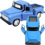 Imagem de Carro Caminhonete Miniatura Azul Metal Colecionável Fricção