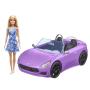 Imagem de Carro Conversível Roxo c/ Boneca Barbie - Mattel